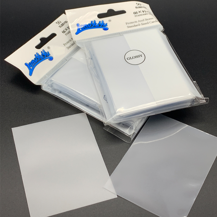 Lenayuyu 600pcs Card Sleeves half-transparent 66mm*91mm Glossy